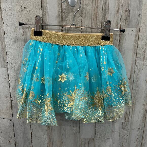 Disney Frozen Elsa Shiny Tulle Skirt Skort Toddler Baby Girl Size 18 Months - Picture 1 of 5